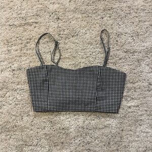 Brandy Melville John Galt Gingham crop top